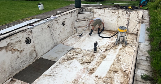 Renovatie zwembadliner in Nijlen