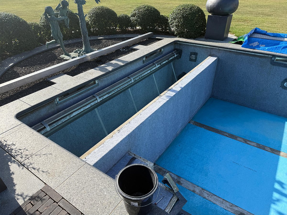 Renovatie zwembad 25 meter in Liezele